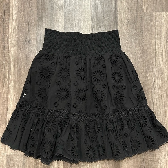 Secret Mission Provence Tanya Eyelet Mini Skirt - Picture 4 of 6